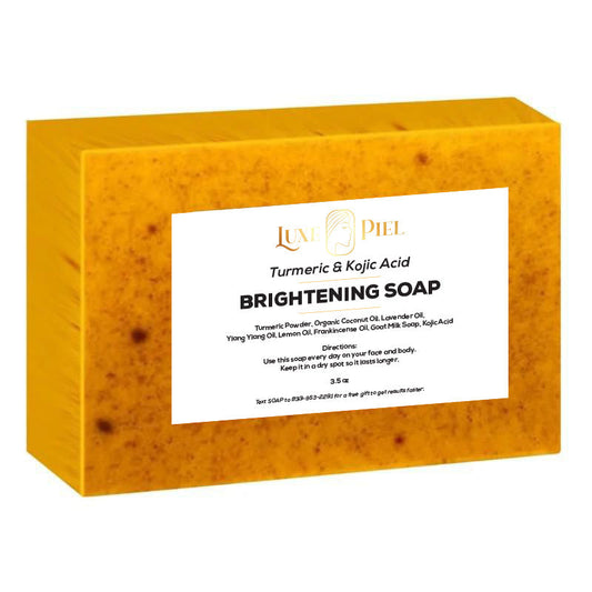 Dark Spot Remover & Brightening Soap: Lemon Turmeric & Kojic Acid